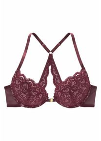 Lascana, Damen Push-up-BH, Burgunder