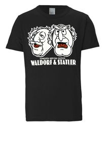 logoshirt, Herren T-Shirt 'Statler und Waldorf', Rot / Schwarz / Weiß