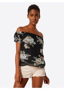 Sublevel, Damen Bluse, Beige / Schwarz