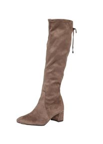 Tamaris, Damen Stiefel aus stretchigem Textil, Brokat