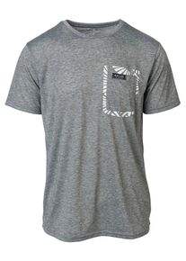 Rip Curl, Herren T-Shirt 'Cool Travel', Graumeliert / Wei&szlig;