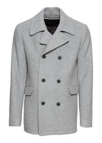 Selected Homme, Herren Jacke 'SLHNEW MERCER WOOL PEACOAT B', Graumeliert