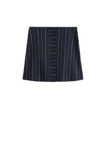 Mango, Damen Rock 'Sun', Navy / Weiß