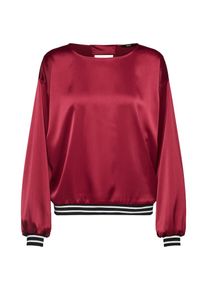 Only, Damen Blusenshirt, Himbeer / Schwarz / Weiß