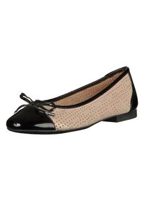 Caprice, Damen Ballerinas, Beige / Hellbeige / Schwarz