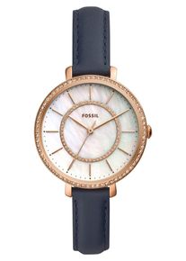 Fossil, Damen uhr, Blau / Gold / Perlwei&szlig;