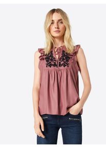 Q/S Designed By, Damen Shirt, Ros&eacute; / Schwarz