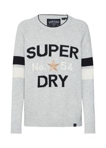 Superdry, Damen Pullover, Gold / Graumeliert / Schwarz / Wei&szlig;