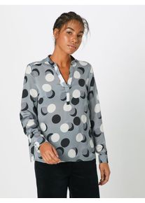 More & More MORE & MORE, Damen Bluse 'Bluse 1/1 Arm normal', Dunkelgrau / Mischfarben