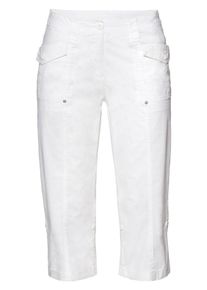 sheego Casual, Damen 3/4-Hose, Weiß