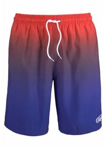 Buffalo, Herren Badeshorts, Blau / Rot