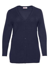 sheego Casual, Damen Cardigan, Marine