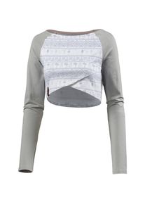 Maui Wowie, Damen Layerlangarmshirt, Grau / Weiß
