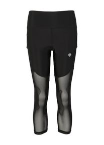 MOROTAI, Damen Sportleggings 'NAKA Performance Mesh Tights 2.0', Schwarz / Weiß