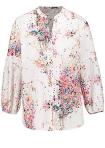 Gerry Weber, Damen Bluse, Mischfarben / Wei&szlig;