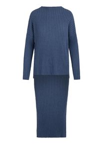 Apart, Damen Pullover und Strickrock, Rauchblau