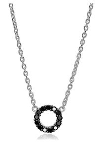 SIF JAKOBS, Damen Kette Biella Piccolo SJ-C337(1)-BK, Schwarz / Silber