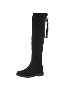 Marco Tozzi, Damen Overknees, Schwarz