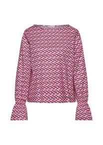 EMILY VAN DEN BERGH, Damen Bluse, Dunkelorange / Pink / Schwarz
