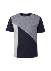 Tom Tailor Denim, Herren T-Shirt, Navy / Grau