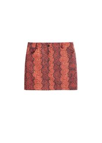Mango, Damen Rock 'Phoebe-I', Rot / Rostrot / Schwarz
