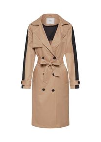 Only, Damen Mantel 'ISABELLA', Beige / Schwarz