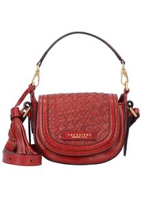 The Bridge, Damen Handtasche 'Salinger Mini Bag' 17 cm, Goldgelb / Rostrot