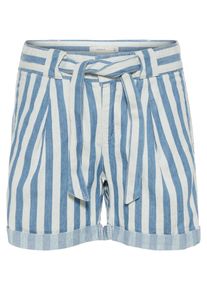 name it, M&auml;dchen Shorts, Blau / Perlwei&szlig;