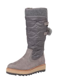 Tamaris, Damen Wattierter Stiefel, Grau / Taupe / Graphit