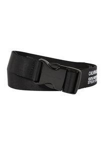 Calvin Klein Jeans, Damen G&uuml;rtel 'CANVAS PLAQUE', Schwarz