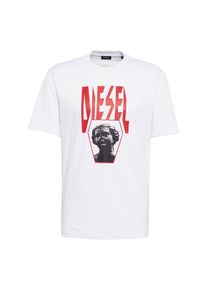 Diesel, Herren Shirt 'T-JUST-YE HEMD', Weiß