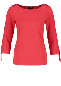 Taifun, Damen Pullover mit Schleifen, Hellrot