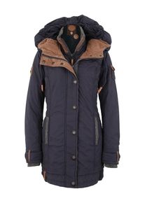 Naketano, Damen Winterjacke 'A Woman Will Rise Up', Dunkelblau / Braun