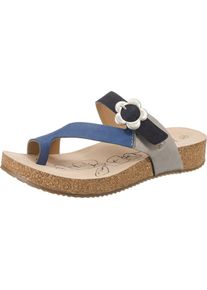 Josef Seibel, Damen Zehentrenner 'Tonga 23', Himmelblau / Grau / Schwarz