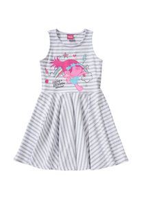 Trolls, Mädchen Jerseykleid, Grau / Pink / Weiß