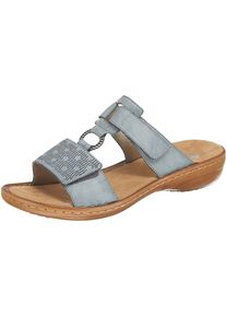 Rieker, Damen Pantolette, Rauchblau