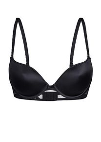 Sassa Mode Sassa, Damen Pushup-BH 'DOTTED MESH', Schwarz