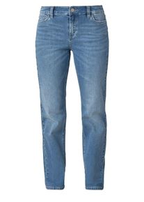 TRIANGLE, Damen Curvy Straight: Schlichte Denim, Blue Denim