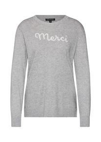 Banana Republic, Damen Pullover 'THE FUTURE IS OURS EMBROIDERED CREW', Graumeliert