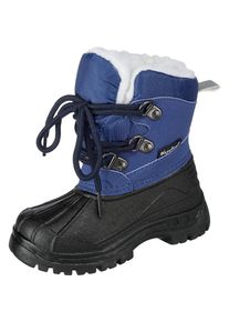Playshoes, Mädchen Winterstiefel, Blau / Schwarz