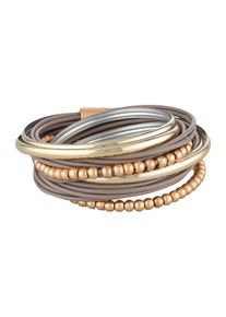 sweet deluxe, Damen Armband 'Torence', Gold / Taupe
