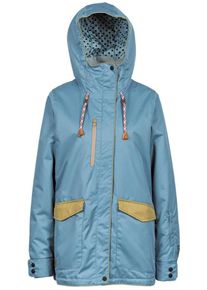 Nitro, Damen Snowboardjacke 'Aaran', Rauchblau / Zitronengelb