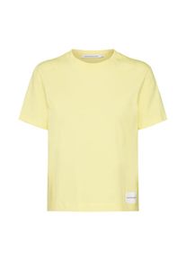 Calvin Klein Jeans, Damen Shirt 'CORE STRAIGHT FIT TEE', Gelb