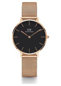 Daniel Wellington, Damen Uhr 'Classic Petite Melrose DW00100161', Rosegold / Schwarz