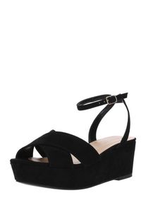 ABOUT YOU, Damen Plateausandalette 'Heidi', Schwarz