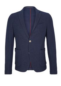 s.Oliver BLACK LABEL, Herren Napoli Slim: Sakko mit Struktur-Optik, Nachtblau