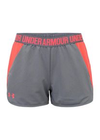 Under Armour, Damen Shorts 'Play Up', Dunkelgrau / Koralle
