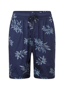 Urban Classics, Herren Shorts 'Pattern Resort', Rauchblau