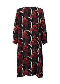 ZIZZI, Damen Kleid 'XAKKULIS, 3/4, DRESS', Bordeaux / Schwarz