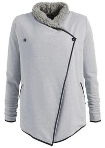 Khujo, Damen Sweatjacke ' SESIA ', Grau / Schwarz